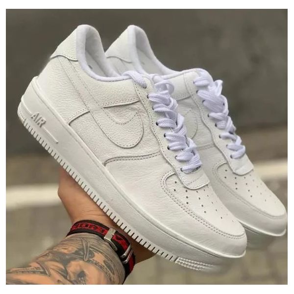 Tênis Unissex Nike Air Force 1 Couro Branco 