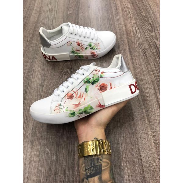 Tenis Dg Porto G3 Branco Florido Unissex