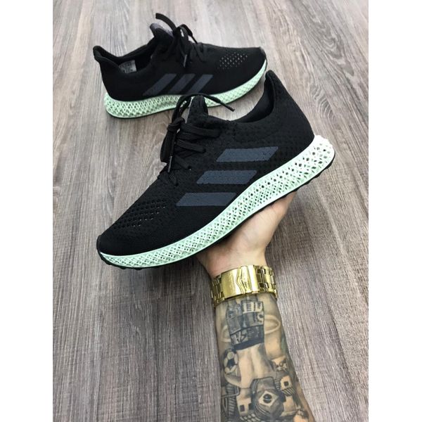 Tenis adidas sales verde e preto