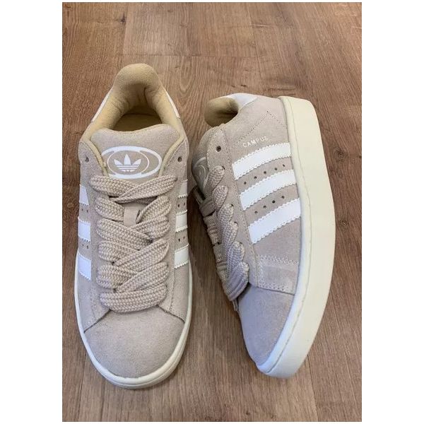 T nis Adidas Feminino Campus Bege Branco LA CASA DO DROP