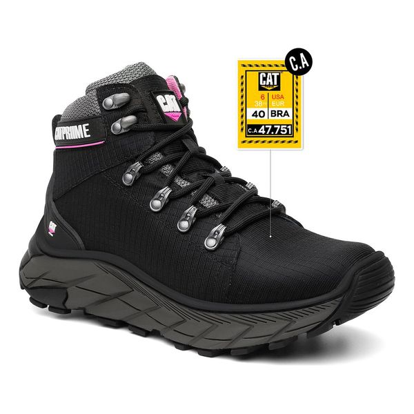 Coturno Catpriime Air Soft Camuflado Impermeável Resistente Biqueira Preta Rosa