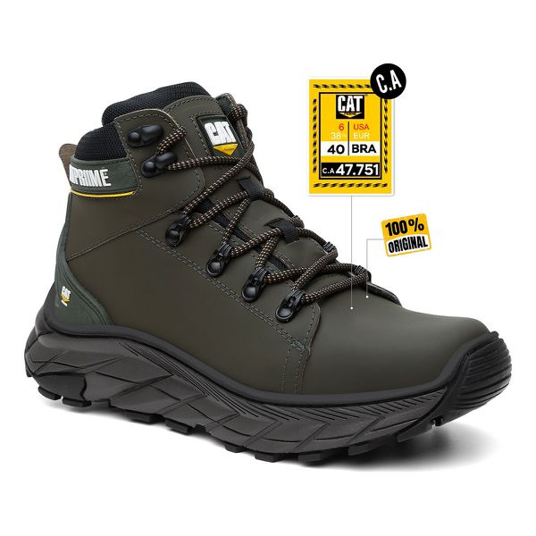 Coturno Catpriime Air Soft Camuflado Impermeável Resistente Biqueira Verde Oliva 
