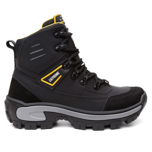 Bota Catpriime Coturno Canastra Original Couro Legitimo Com C.a 47.751 Preto com Amarelo