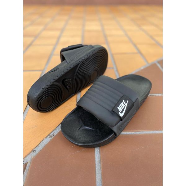 Nike slides with velcro swoosh hotsell