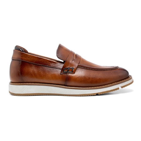 Sapato Social Masculino em Couro Hassen Caramelo - Elegância e Conforto