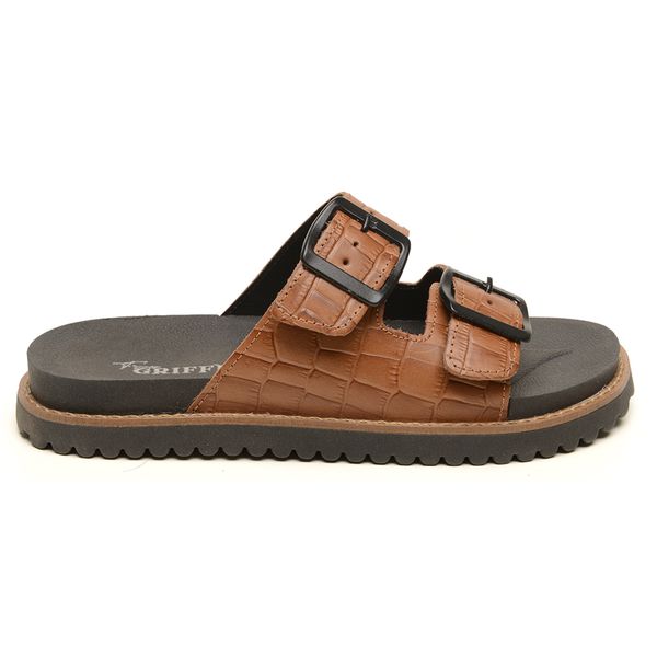 Papete Feminina em Couro Lya Camel - Design Moderno e Versátil