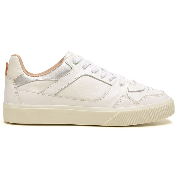 Tênis Feminino em Couro Luna Branco - Casual e Atemporal