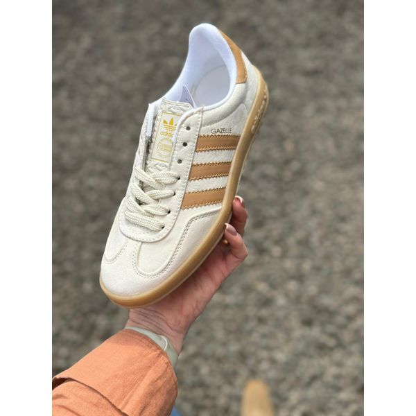 Tênis Adidas Gazelle Indoor Bege Caramelo