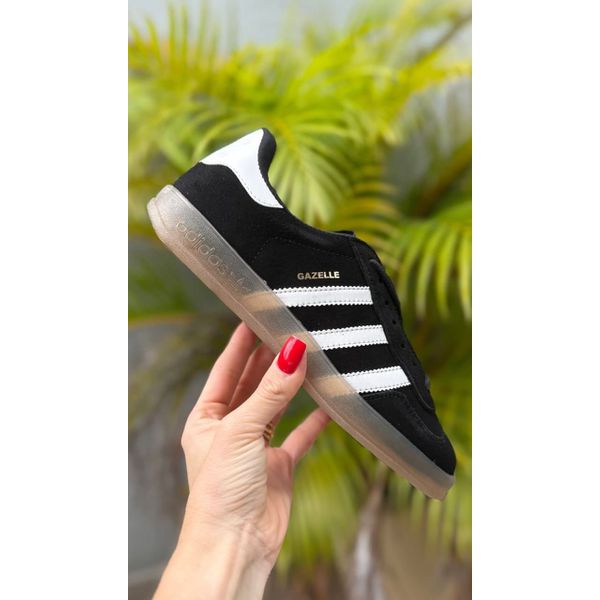 Tênis Adidas Gazelle Indoor Preto Branco