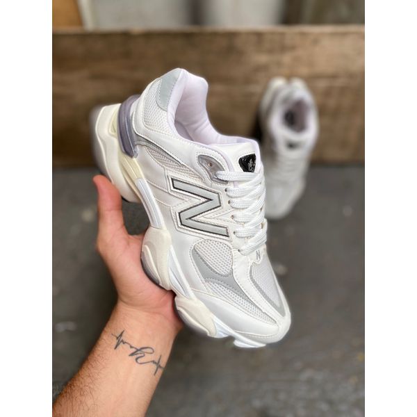 Tênis New Balance 9060 Feminino Branco Cinza