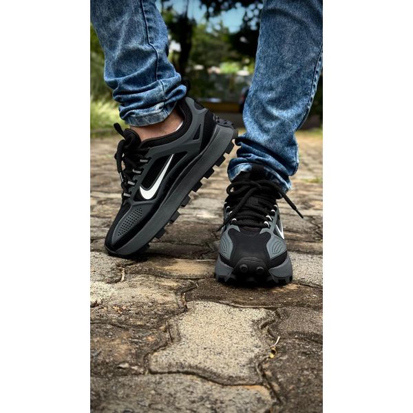 Tênis Unissex Nike Bailleli Conforto e Estilo - Cinza Preto