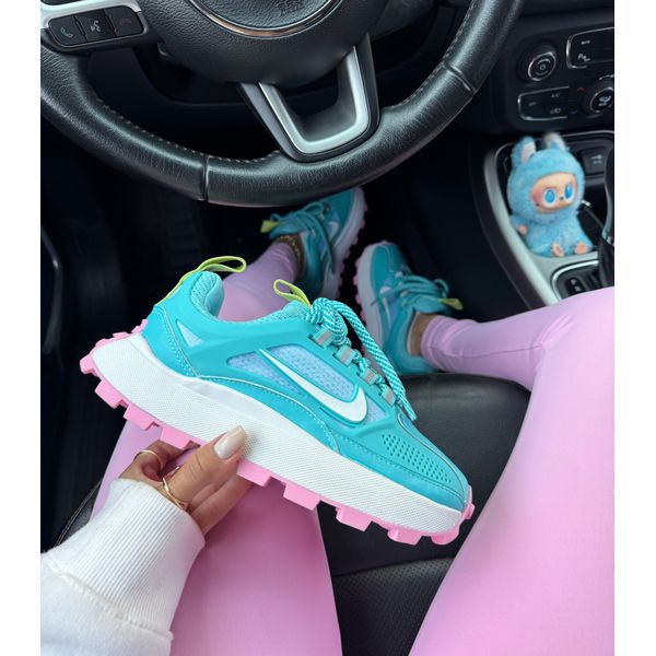 Tênis Feminino Nike Bailleli Conforto e Estilo - Azul com Rosa