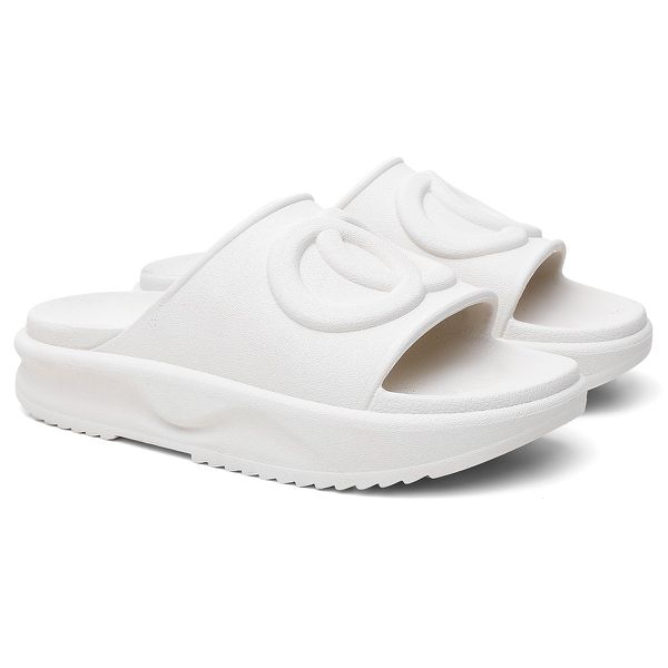 Papete Feminino Slide Nuvem Confortável Leve Macia Off White