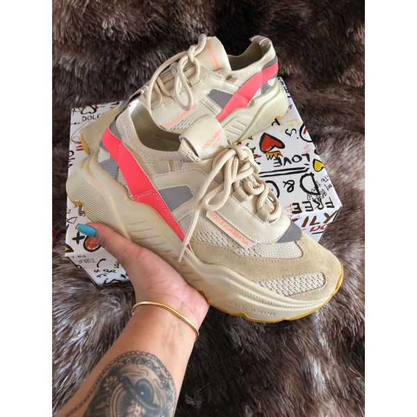 Tenis Dg Daymaster Bege Laranja