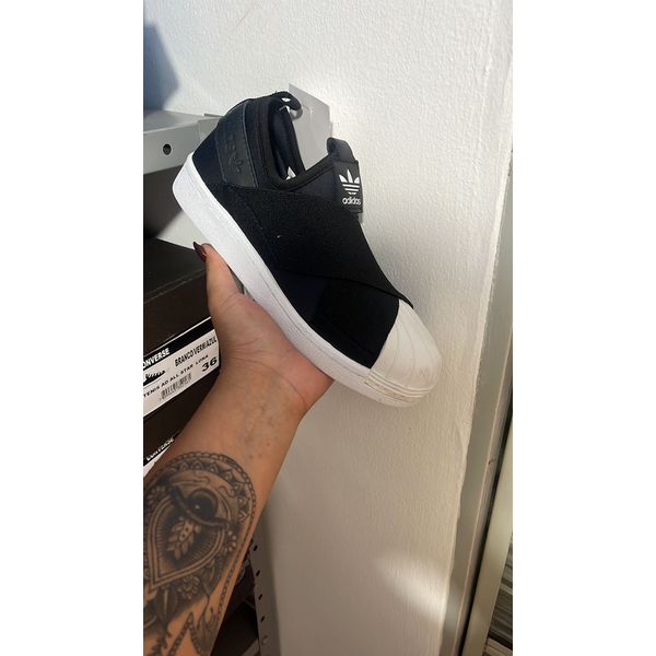 TÊnis Adidas Slip Preto/branco