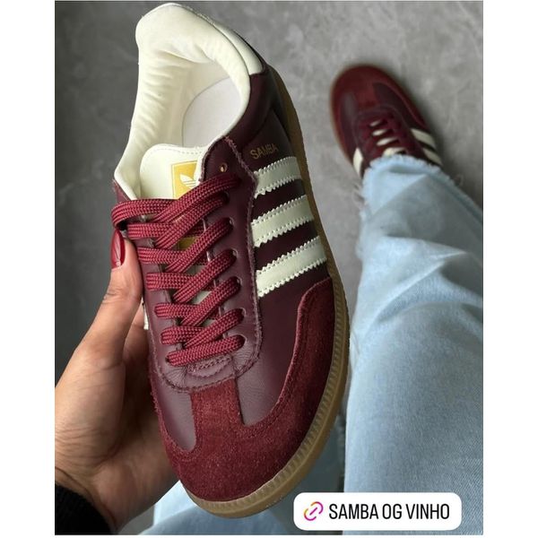 Tenis Adidas Samba Bordo