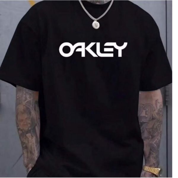 Camiseta Algodão Estampada Oakley - Preta