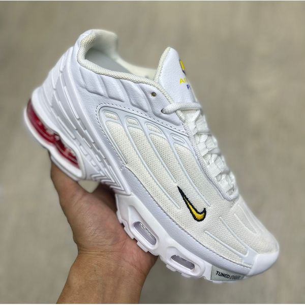 T nis Masculino Nike Air Max Tn Plus 3 Branco amarelo