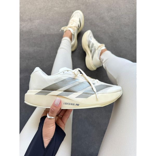 Tênis Feminino Adidas Adizero Evo SL - Creme Prata