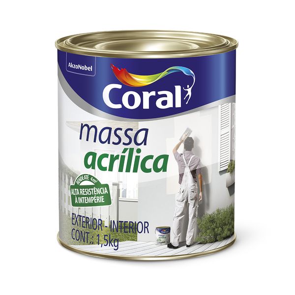 MASSA ACRÍCLICA CORAL 1,5KG