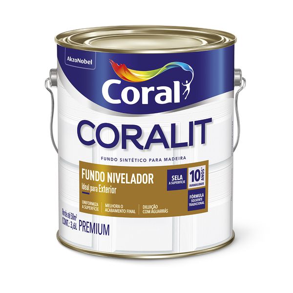 CORALIT FUNDO NIVELADOR BRANCO 3,6L