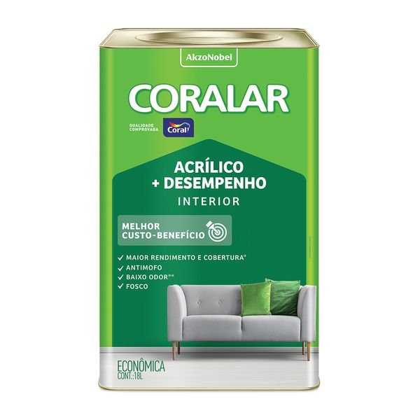 TINTA CORALAR ACRÍLICO MAIS DESEMPENHO 18L