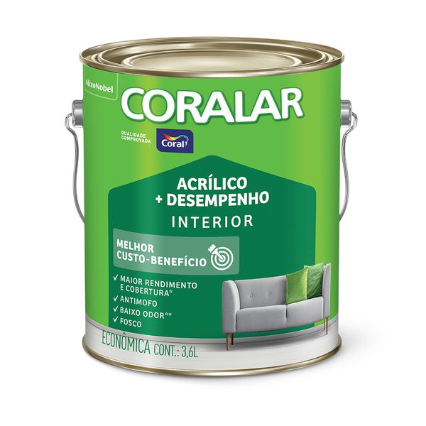 TINTA CORALAR MAIS DESEMPENHO 3,6L