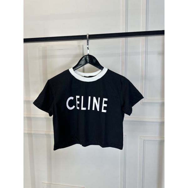 Camiseta Cropped Celinne Preto