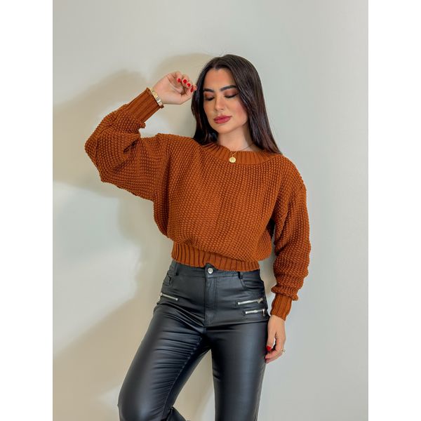 Blusa Tricot Espanha Terracota