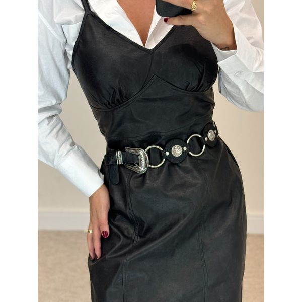 Cinto Fivela Argola Preto