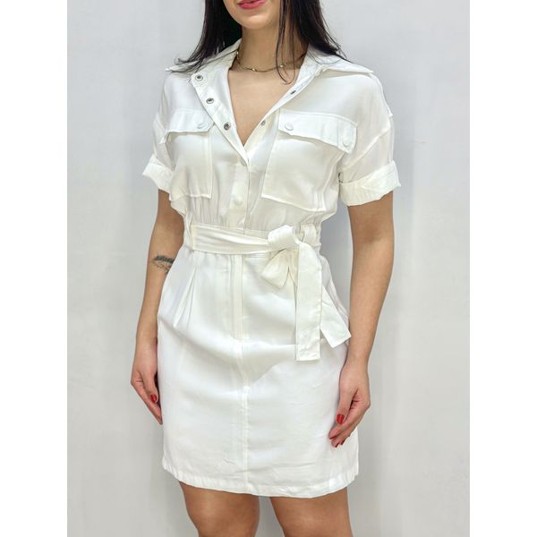 Vestido Botões Branco
