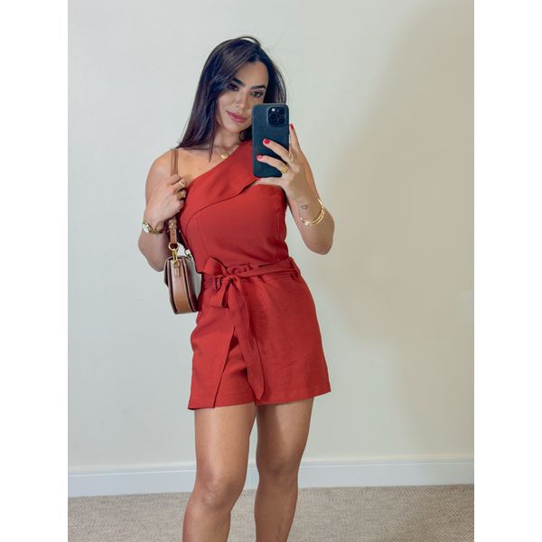 Conjunto Short Saia Líbia Telha 