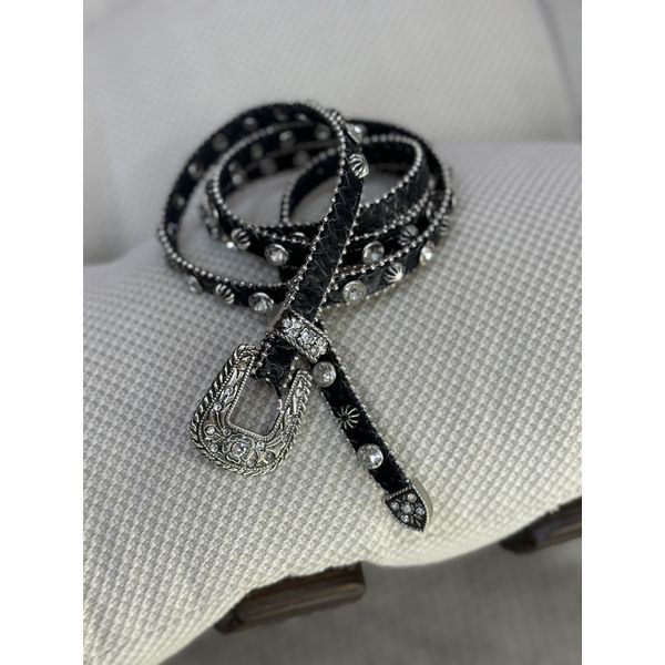 Cinto Fininho Metal Preto