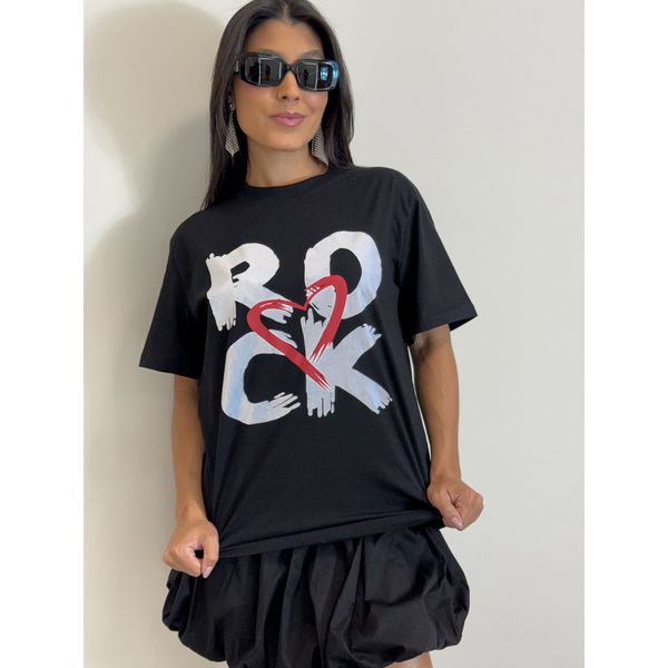 Camiseta Rock Love Preta