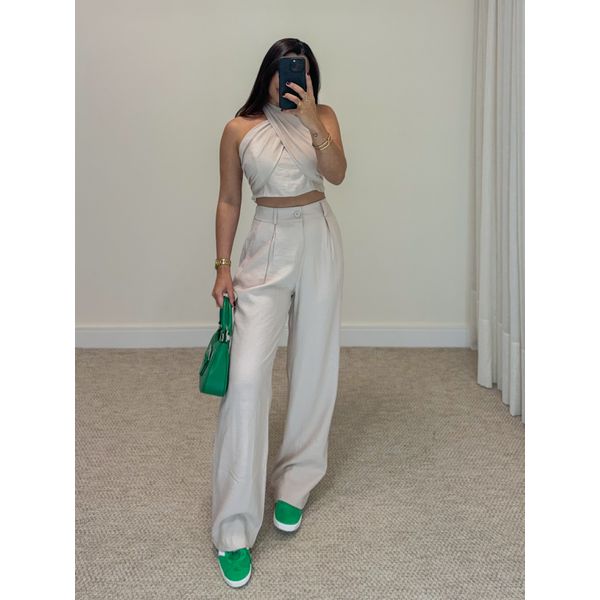 Conjunto Calça Nayane Areia