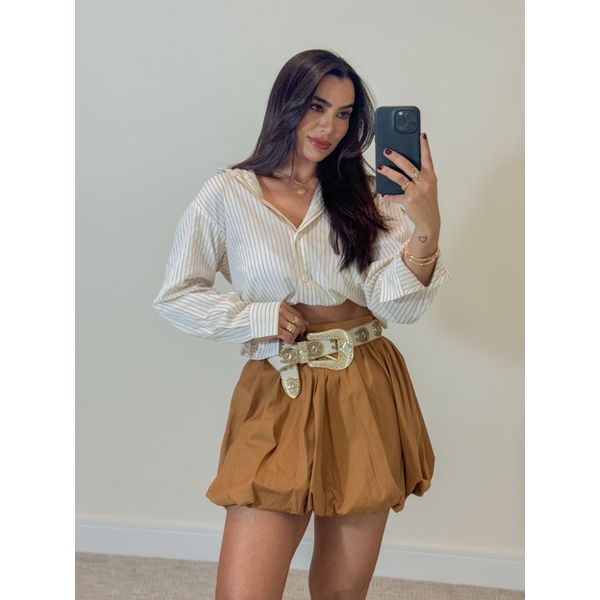 Saia Balonê Lucy Caramelo