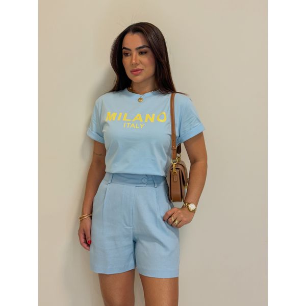 Camiseta Italy Azul Bebê