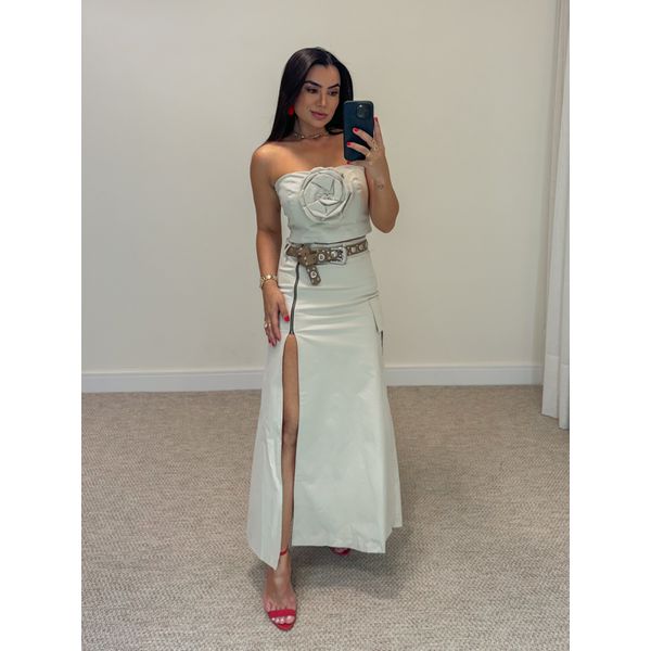 Conjunto Saia Marina Areia
