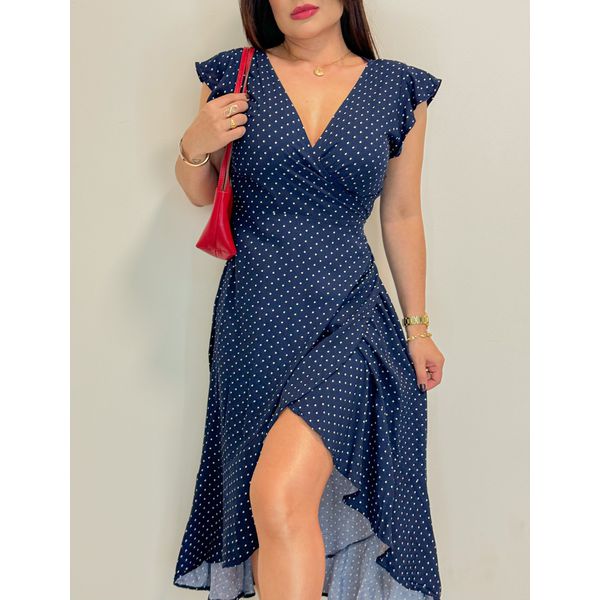 Vestido Envelope Marinho