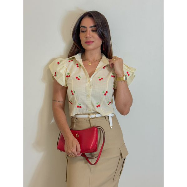 Camisa Cereja Manteiga