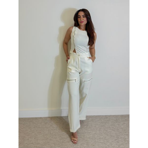 Conjunto Zíper Lilian Creme