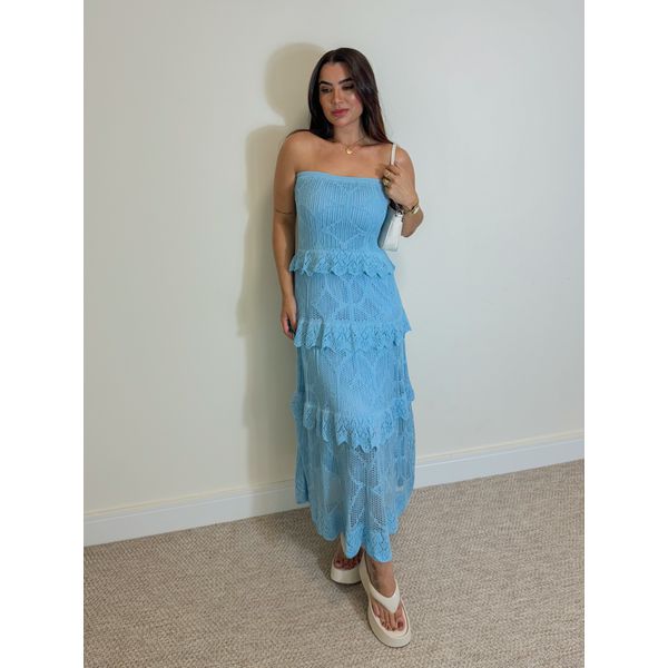 Vestido Tomara Que Caia Julieta Azul