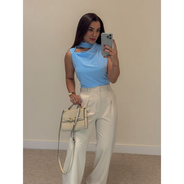 Blusa Eliana Azul Bebê