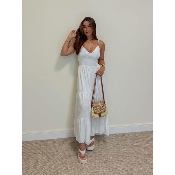 Vestido Midi Atenas Branco 