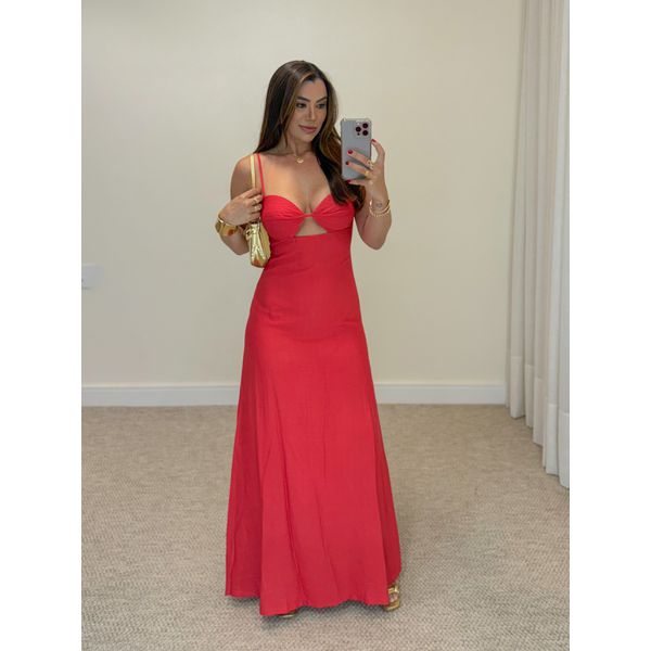 Vestido Longo Iara Vermelho