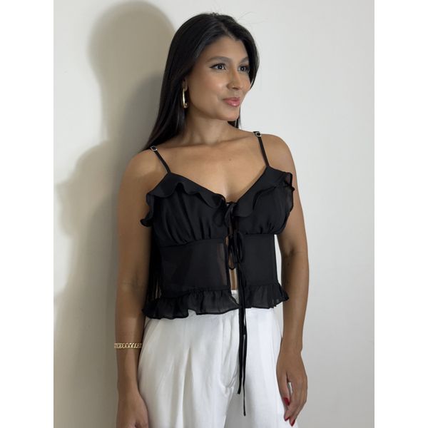 Blusa Alcinha Angélica Preto