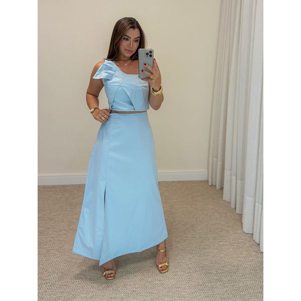 Conjunto Saia Germana Azul