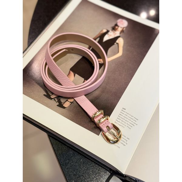 Cinto Couro Candy Rosa