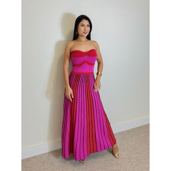 Vestido Tricot Santorini Rosa
