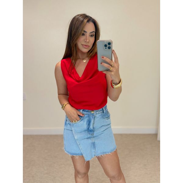 Blusa Gola Tania Vermelha
